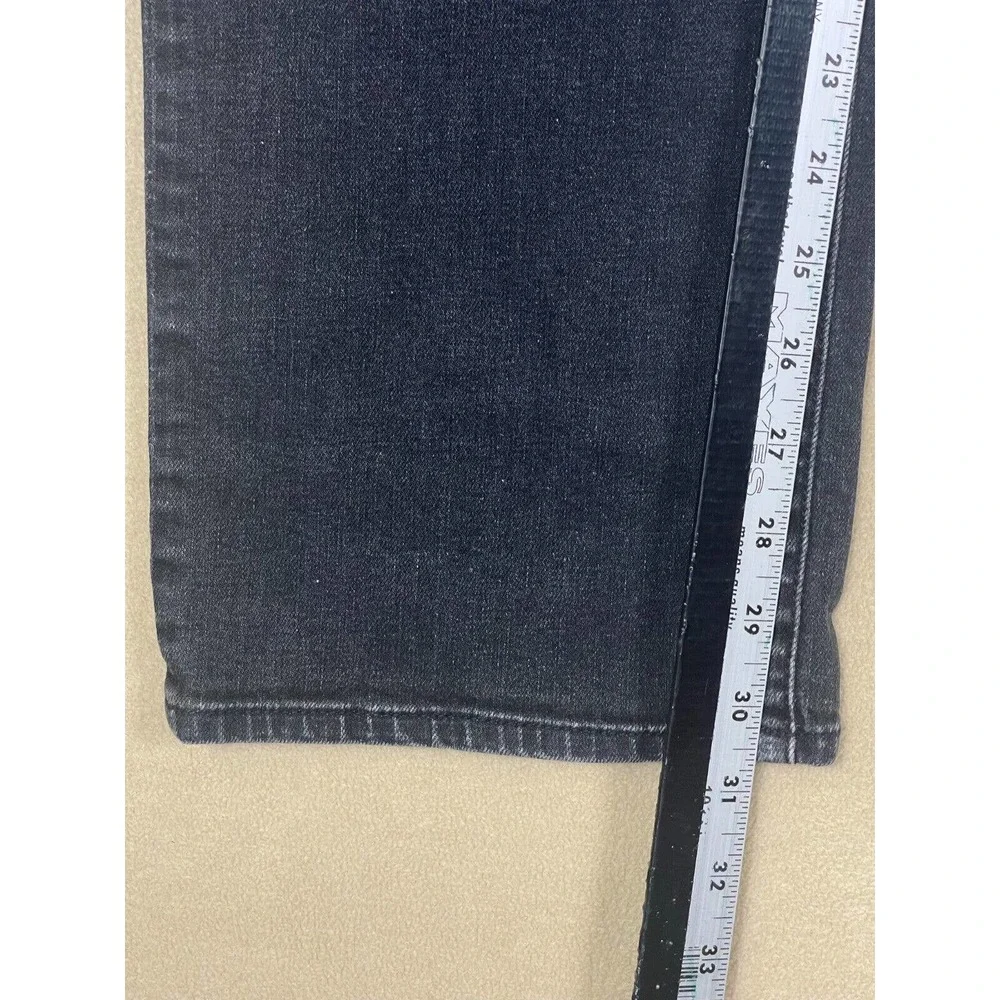 John‎ Varvatos Mens 38 Jeans Straight Leg Regular Fit Mid Rise Button Fly Black